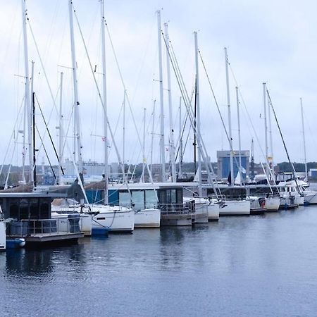 Hausboot Fjord Meeresbrise Mit Dachterrasse In Flensburg Exteriör bild
